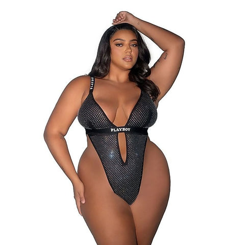 Disco Fever Sexy Women's Teddy by Playboy Lingerie