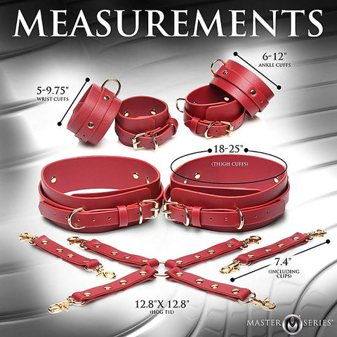 Master Series Crimson Captive BDSM Play Restraints
