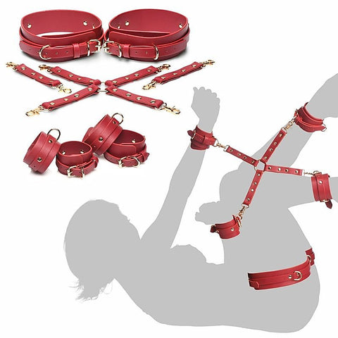 Master Series Crimson Captive BDSM Play Restraints