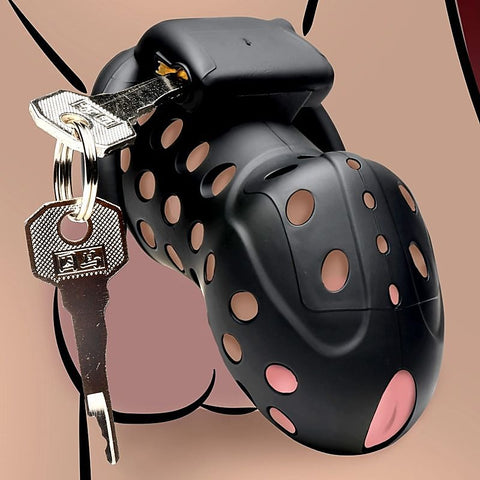 Master Series Lock Down Male Chastity Cage by XR Brands