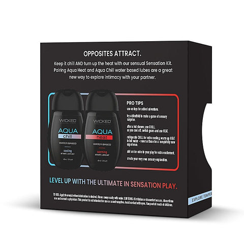Wicked 2 Pack Water Based Lubricant Sensation Kit