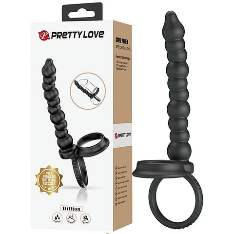 Dillion Anal Beads With Cock Ring by Baile