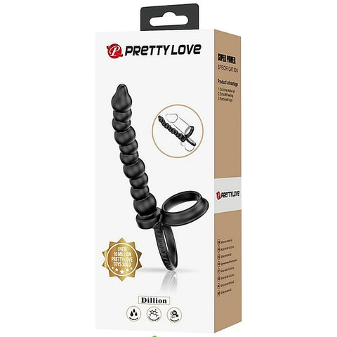 Dillion Anal Beads With Cock Ring by Baile