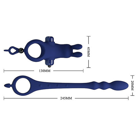 Ayad Powerful Cock Ring Plug by Baile