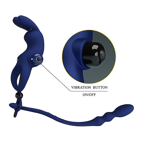Ayad Powerful Cock Ring Plug by Baile