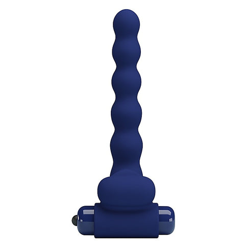 Ajmal Vibrating Men's Cock Ring Navy Blue by Baile
