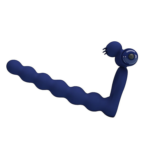 Ajmal Vibrating Men's Cock Ring Navy Blue by Baile