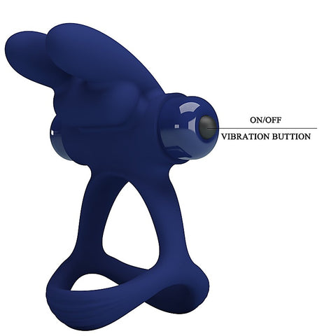 Luchito Powerful Vibrating Dick Cock Ring by Baile