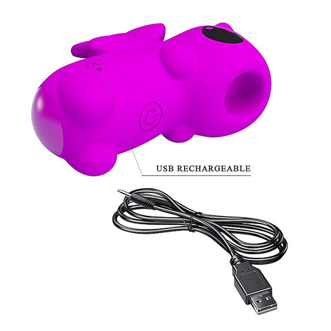 Pretty Love Magic Unicorn Vibrating Finger Massager by Baile