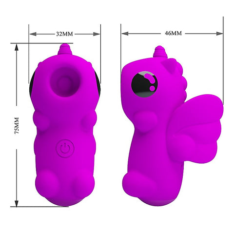 Pretty Love Magic Unicorn Vibrating Finger Massager by Baile