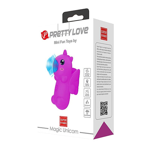 Pretty Love Magic Unicorn Vibrating Finger Massager by Baile