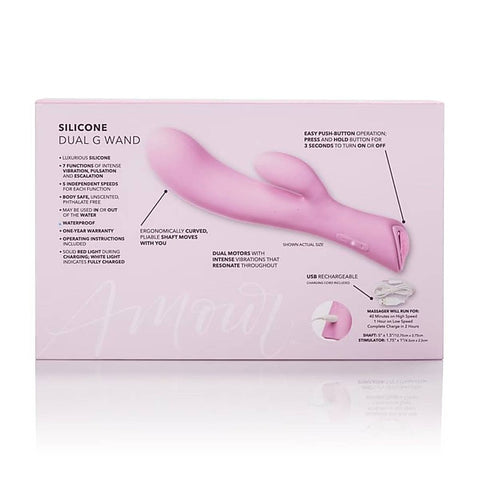 Jopen Amour Silicone Dual G Rabbit Wand Massager