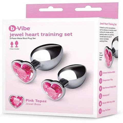 Jewel Metal Butt Plug Training Set by B-Vibe