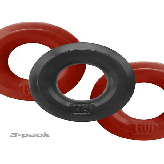 HUJ3 Stretchy Cock Ring 3 Pack by Hunkyjunk