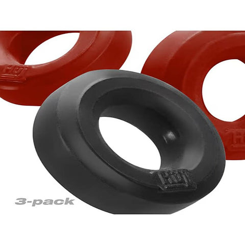 HUJ3 Stretchy Cock Ring 3 Pack by Hunkyjunk
