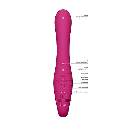 Vive Suki Vibrating Strapless Strap On by Shots Toys