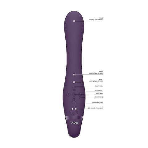 Vive Suki Vibrating Strapless Strap On by Shots Toys