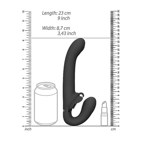Vive Satu Vibrating Strapless Strap-On by Shots Toys