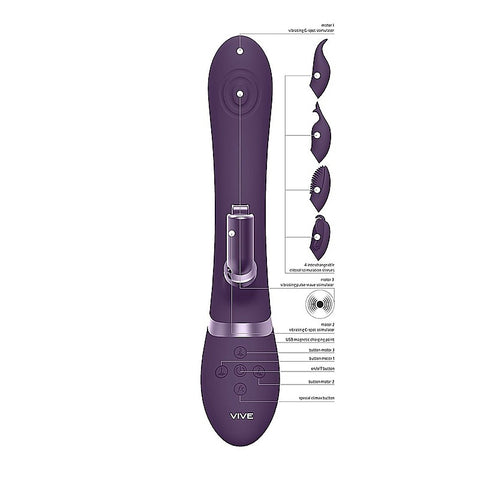 Vive Etsu Multi Functions Rabbit Vibrator by Shots Toys