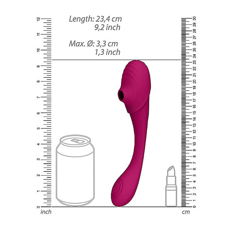 Vive Mirai Double Ended Pulse & Air Wave Bendable Vibrator