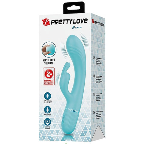 Pretty Love Scocco Dual Motor Rabbit Massager by Baile