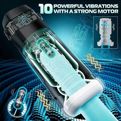 The Titan Thrusting & Vibrating Masturbator by Topco