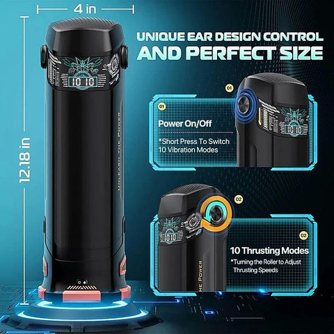 The Titan Thrusting & Vibrating Masturbator by Topco