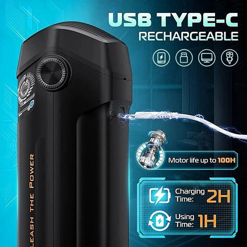 The Titan Thrusting & Vibrating Masturbator by Topco