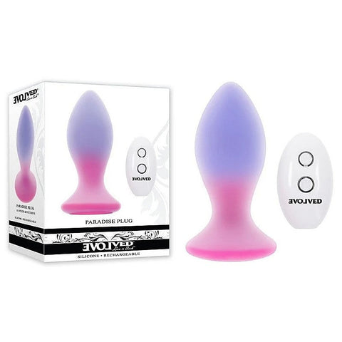 Paradise Rechargeable Butt Plug by Evolved