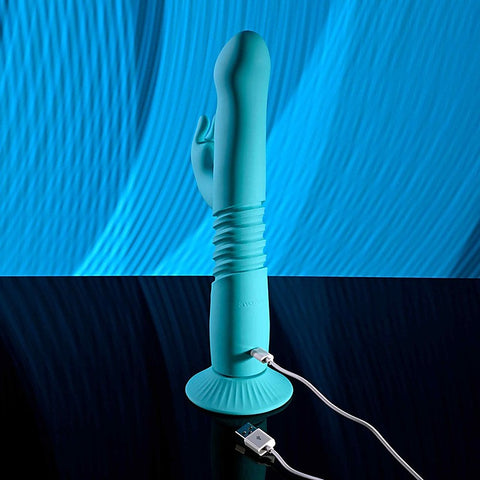 BUNNY HOP Thrusting Rabbit Vibrator by Evolved