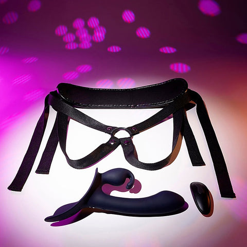 Giving Vibes Rechargeable Vibrating Strap-On by Evolved