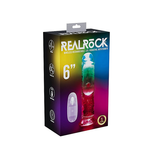 REALROCK No Balls Rechargeable LED Vibrating Dong