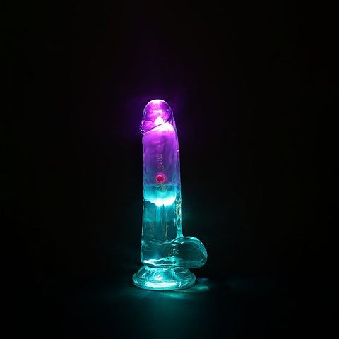REALROCK Rechargeable LED Vibrating Dong with Balls