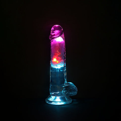 REALROCK Rechargeable LED Vibrating Dong with Balls