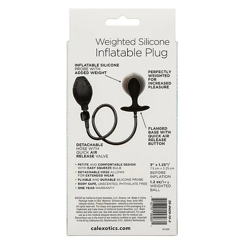 Weighted Inflatable Butt Plug by California Exotics