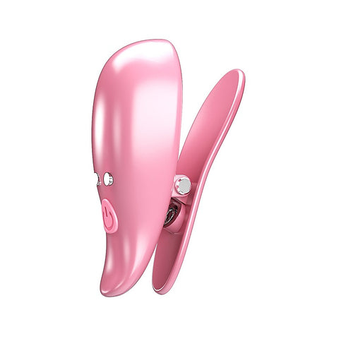 Pretty Love Leaf Vibrating Nipple Clamps by Baile