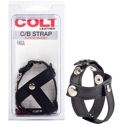 Colt Leather Cock and Ball Strap H-Piece Divider