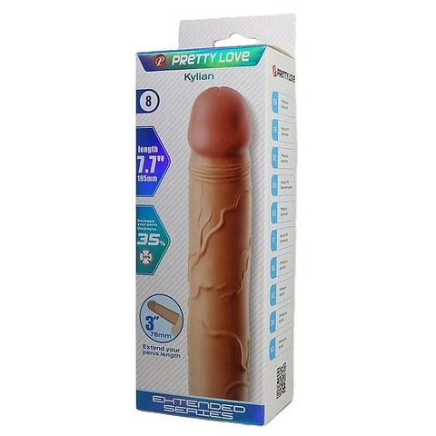 Pretty Love Kylian 7.1 Inch Penis Extender Sleeve by Baile