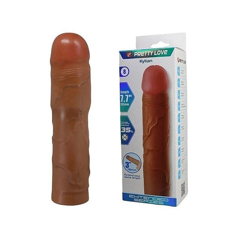Pretty Love Kylian 7.1 Inch Penis Extender Sleeve by Baile
