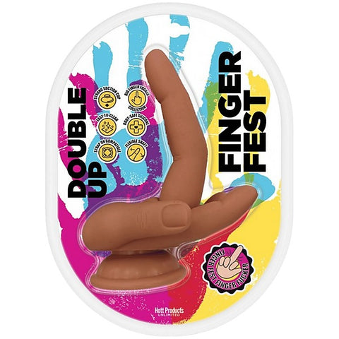 Double Up Finger Shape Silicone Dildo by Hott Products