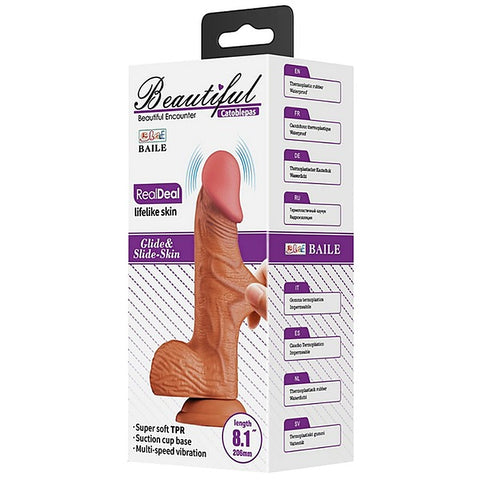 Pretty Love Catoblpas Vibrating Dong 8.1 Inch by Baile