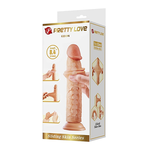 Pretty Love Keon 8.4 Inch Suction Cup Realistic Dildo
