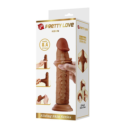 Pretty Love Keon 8.4 Inch Suction Cup Realistic Dildo