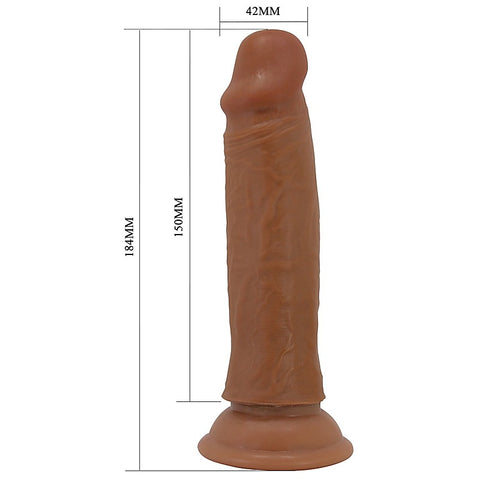 Pretty Love Quentin 7.2 Inch Suction Cup Realistic Dong