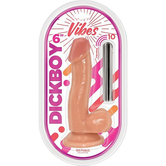 VIBES 6 Inch Vibrating Dildo with Suction Cup
