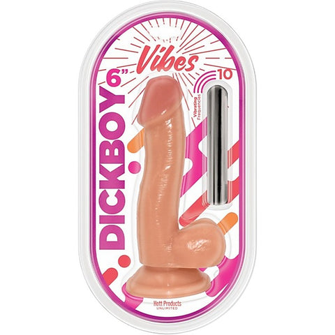 VIBES 6 Inch Vibrating Dildo with Suction Cup