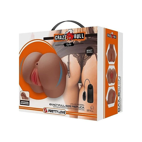 Crazy Bull Kylie Vibrating Double Entry Masturbator by Baile