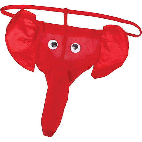 Cotton with Stretch Waistband Elephant Thong