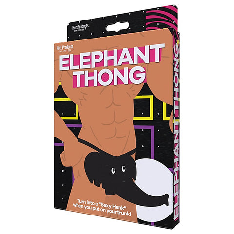 Cotton with Stretch Waistband Elephant Thong