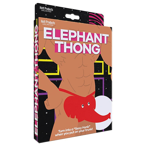 Cotton with Stretch Waistband Elephant Thong